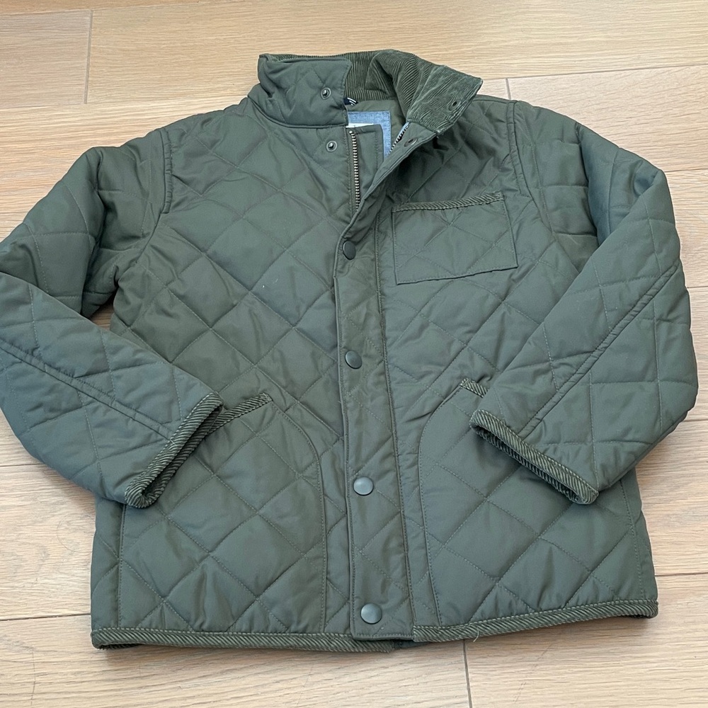 Crewcuts Kids Green Quilted Field Jacket